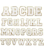 Load image into Gallery viewer, Chenille Alphabet letter White