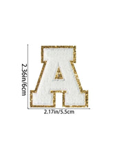 Load image into Gallery viewer, Chenille Alphabet letter White