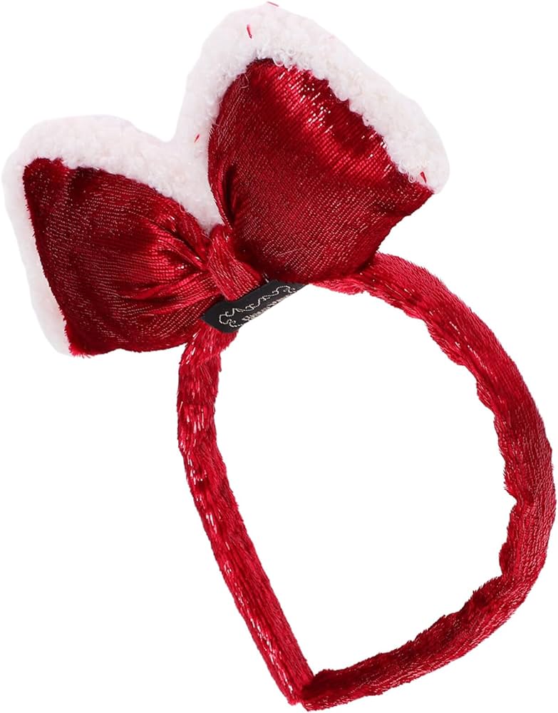 Christmas Red hair bow headband - One size