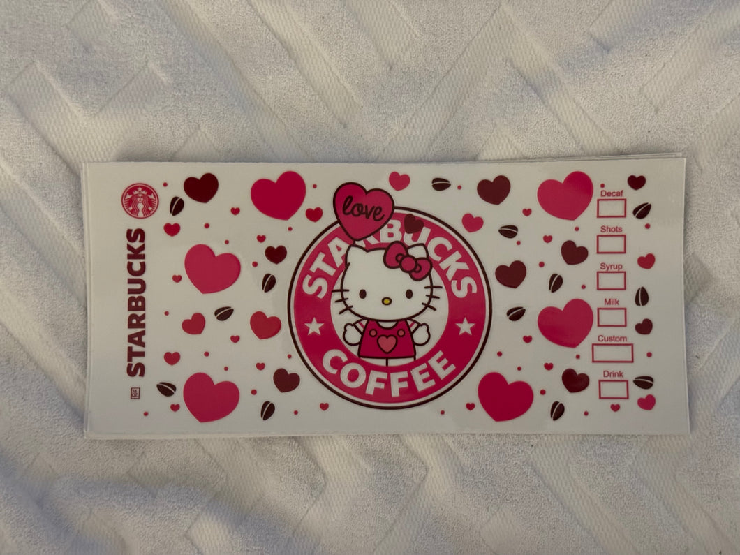 UV DTF - Hello Kitty inspired SB - 16oz Libby Can