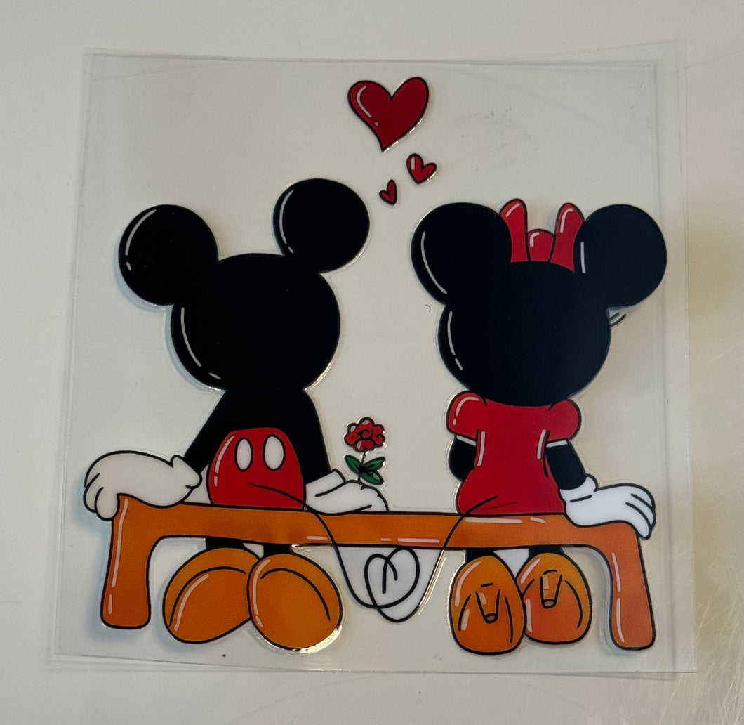 UV DTF - Disney Inspired Minnie & Mickey - Cup Decal