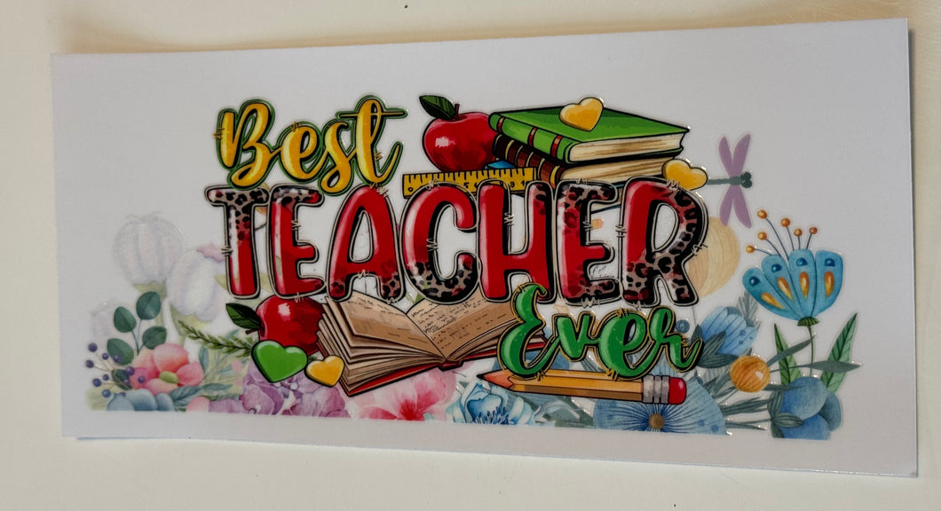 UV DTF - Best teacher Ever - 16oz Libby Can