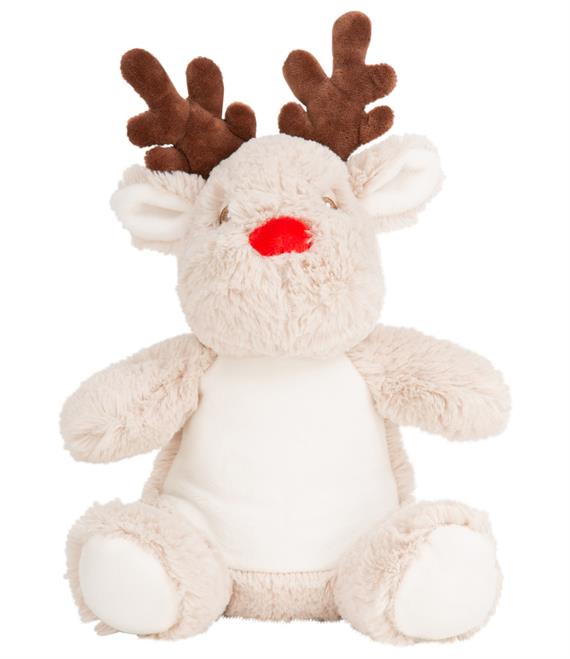 Mumbles Print Me Reindeer soft toy.