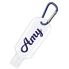 Load image into Gallery viewer, Hand sanitiser bottle - assorted colour clips.
