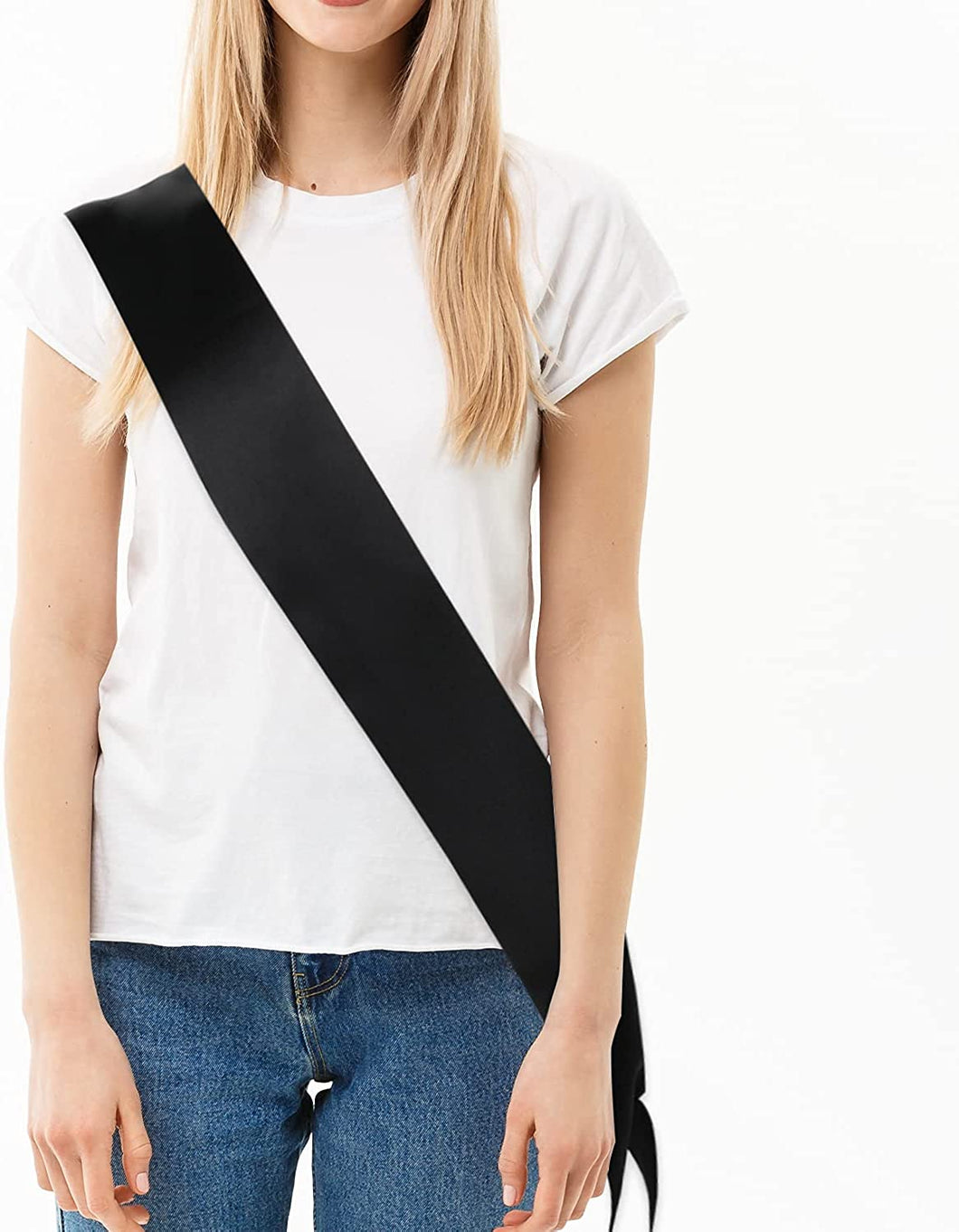 Black Plain Sash