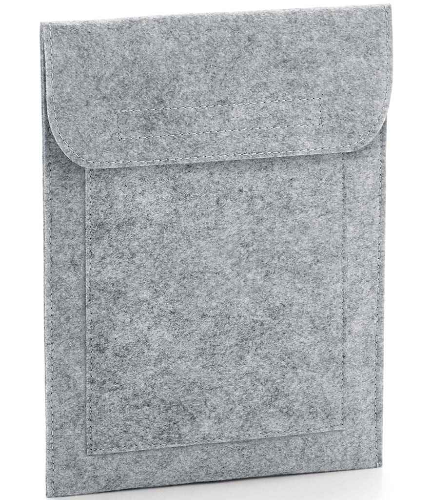 Bag ffelt bagbase iPad/tabled mewn marl llwyd. 