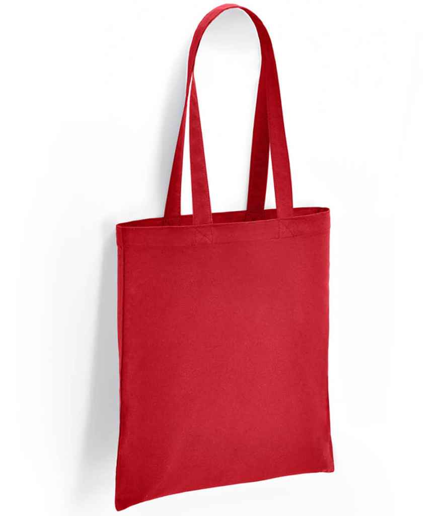 Brand lab cotton long handled tote bag - Red