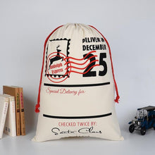 Load image into Gallery viewer, Canvas Christmas sacks - Various designs- 50x70cm
