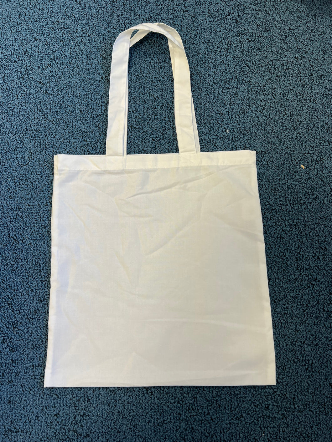 Bag tote sychdarthiad - dolenni hir - naws cotwm
