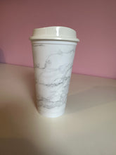 Load image into Gallery viewer, Blank Marble design Leak-proof travel coffee cup 16oz
