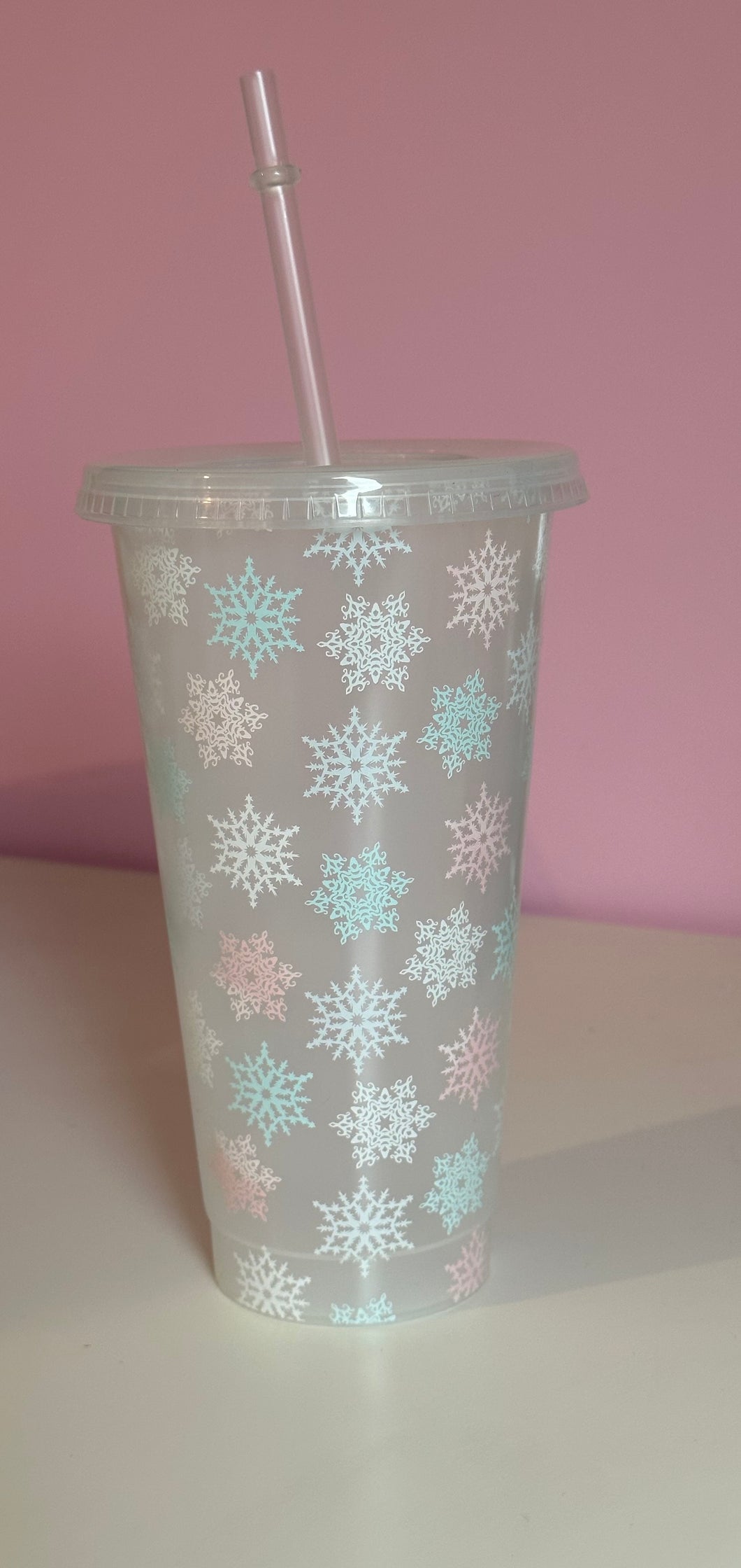 Snowflakes cold cup - Colour changing 24oz