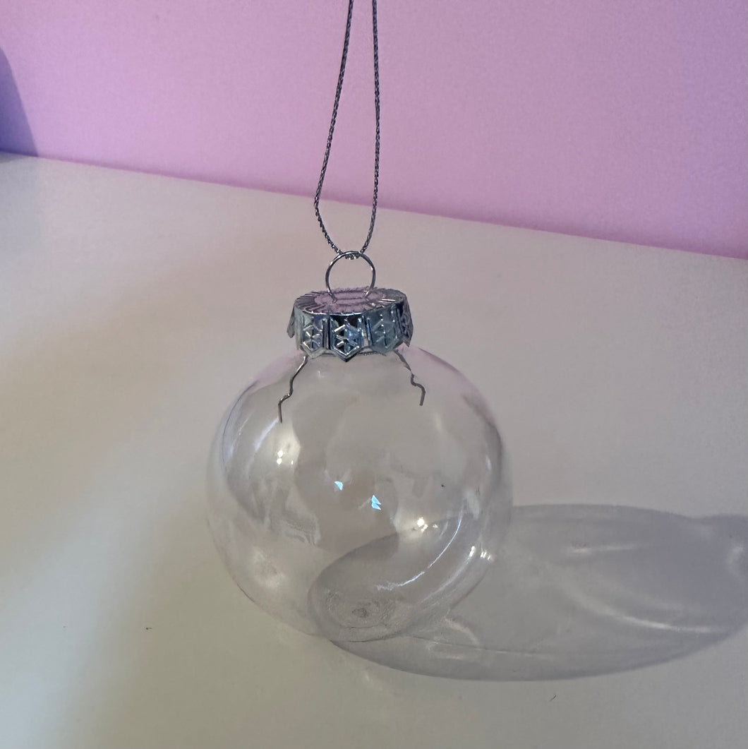 *Eiliadau* plastig baubles llenwi 8cm