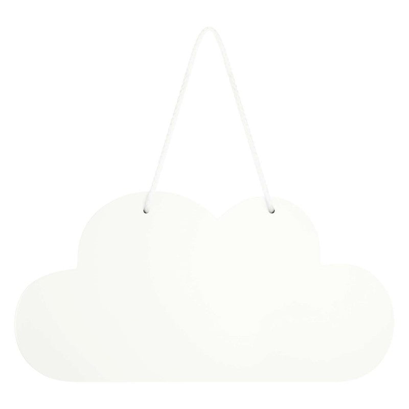 Wooden white hanging cloud decoration